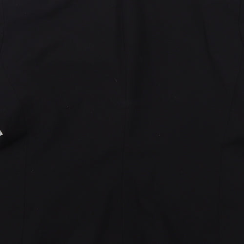 Simon Jersey Womens Black  Polyester Jacket Suit Jacket Size 14