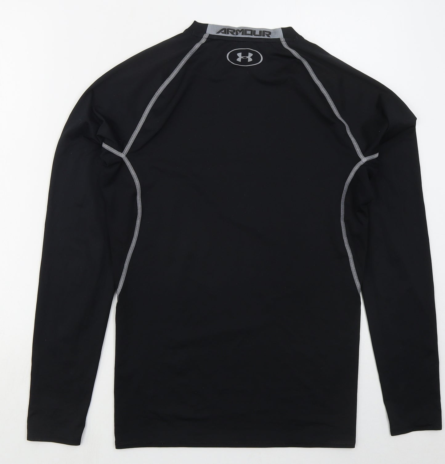 Under armour Mens Black  Polyester Basic T-Shirt Size L Crew Neck Pullover