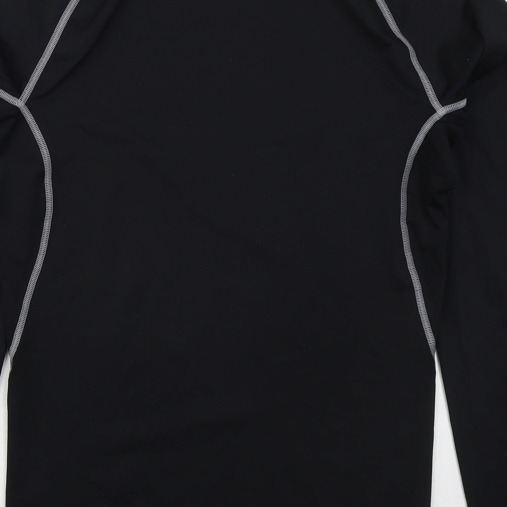 Under armour Mens Black  Polyester Basic T-Shirt Size L Crew Neck Pullover