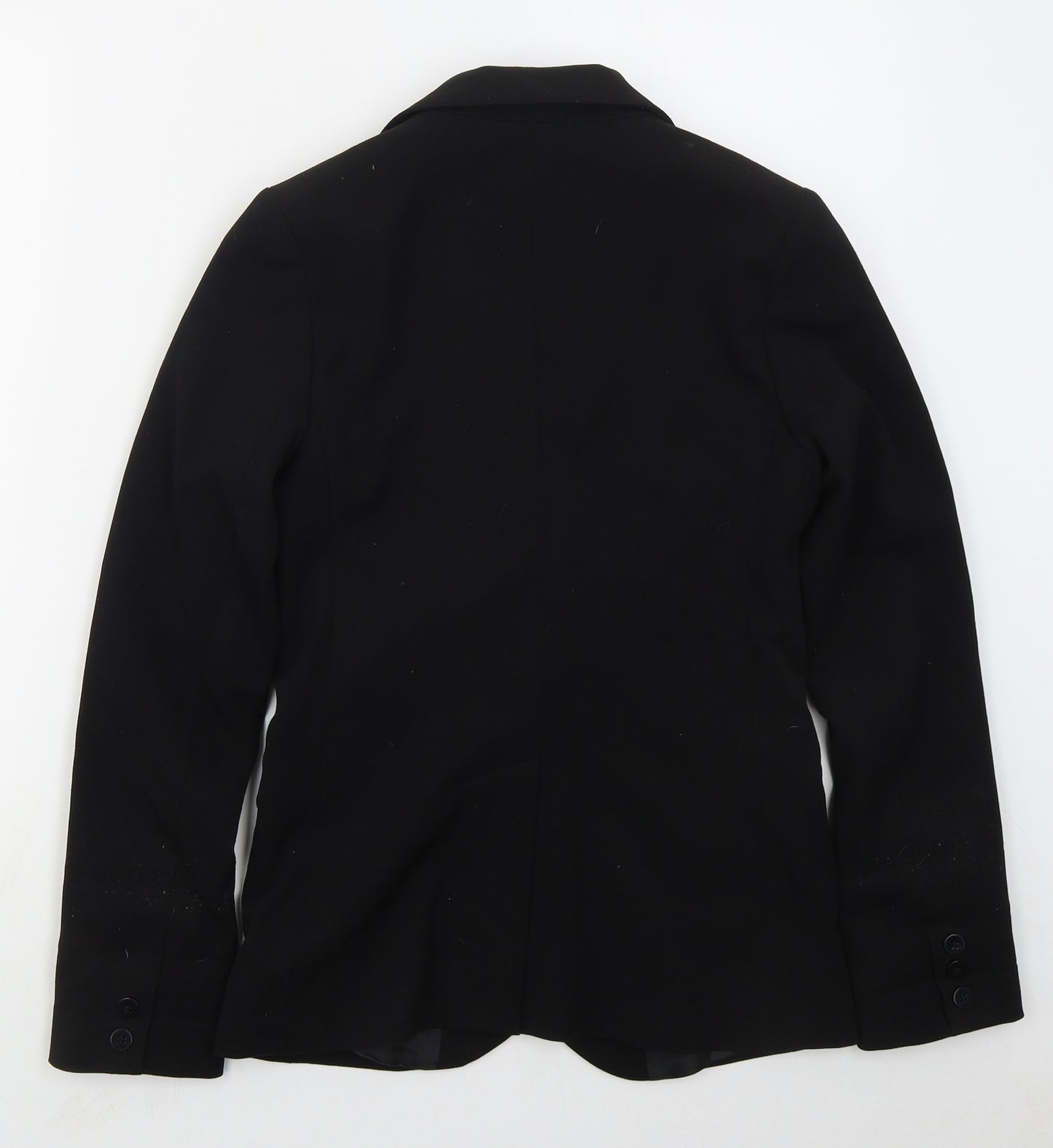 Internacionale Womens Black  Polyester Jacket Suit Jacket Size 12