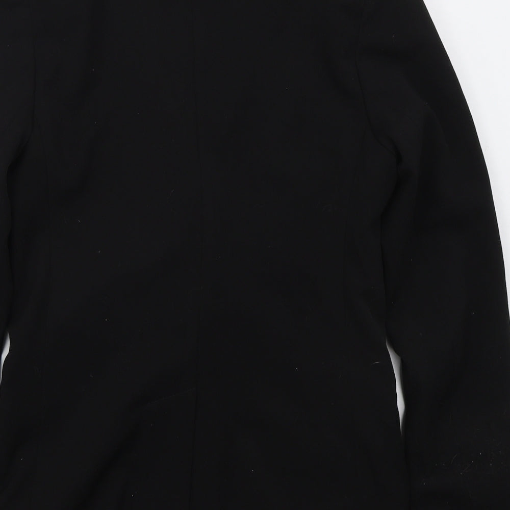 Internacionale Womens Black  Polyester Jacket Suit Jacket Size 12