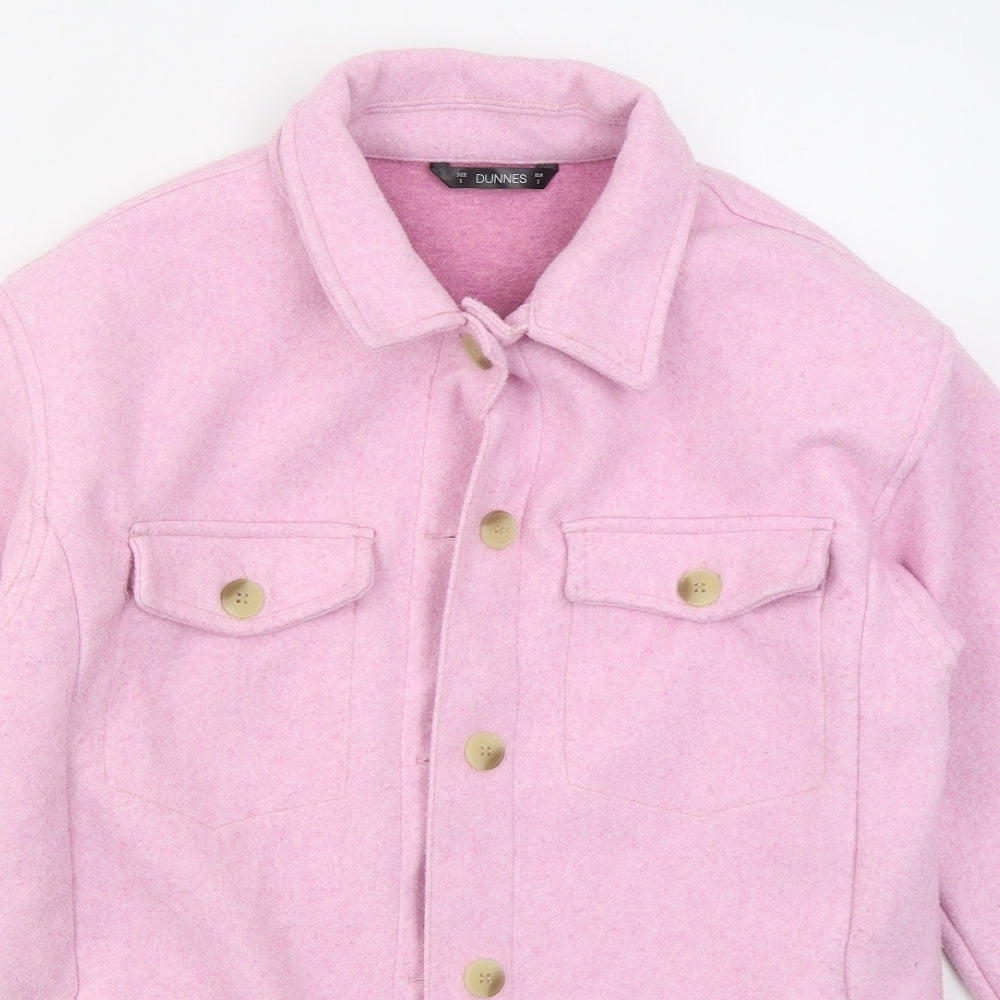 Dunnes Womens Pink   Jacket  Size S  Button