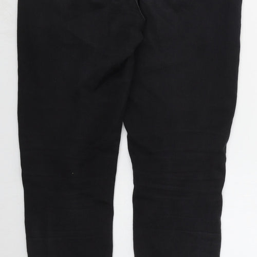 Paper + Stitch Womens Black  Cotton Skinny Jeans Size 30 in L29 in Regular Button