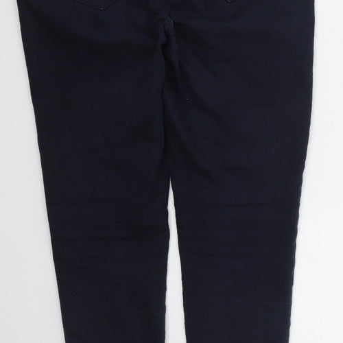 NEXT Womens Blue  Cotton Skinny Jeans Size 10 L28 in Regular Button