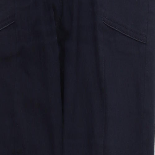 NEXT Womens Blue  Cotton Skinny Jeans Size 10 L28 in Regular Button