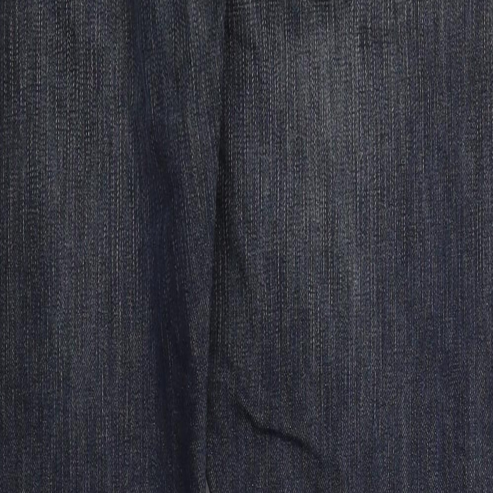 Relabelled Mens Blue  Cotton Straight Jeans Size 38 L33 in Regular Button