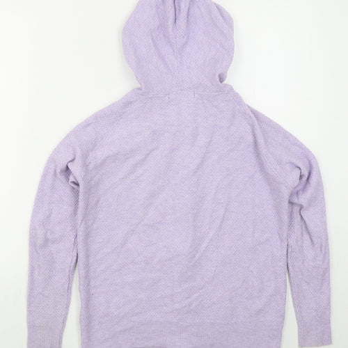Marks and Spencer Womens Purple  Viscose Full Zip Hoodie Size XS  Zip
