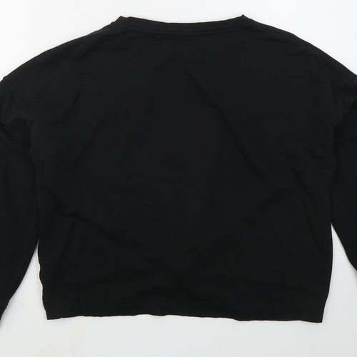 George Womens Black  Viscose Pullover Sweatshirt Size M  Pullover - Twist Front