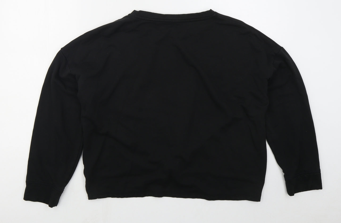 George Womens Black  Viscose Pullover Sweatshirt Size M  Pullover - Twist Front
