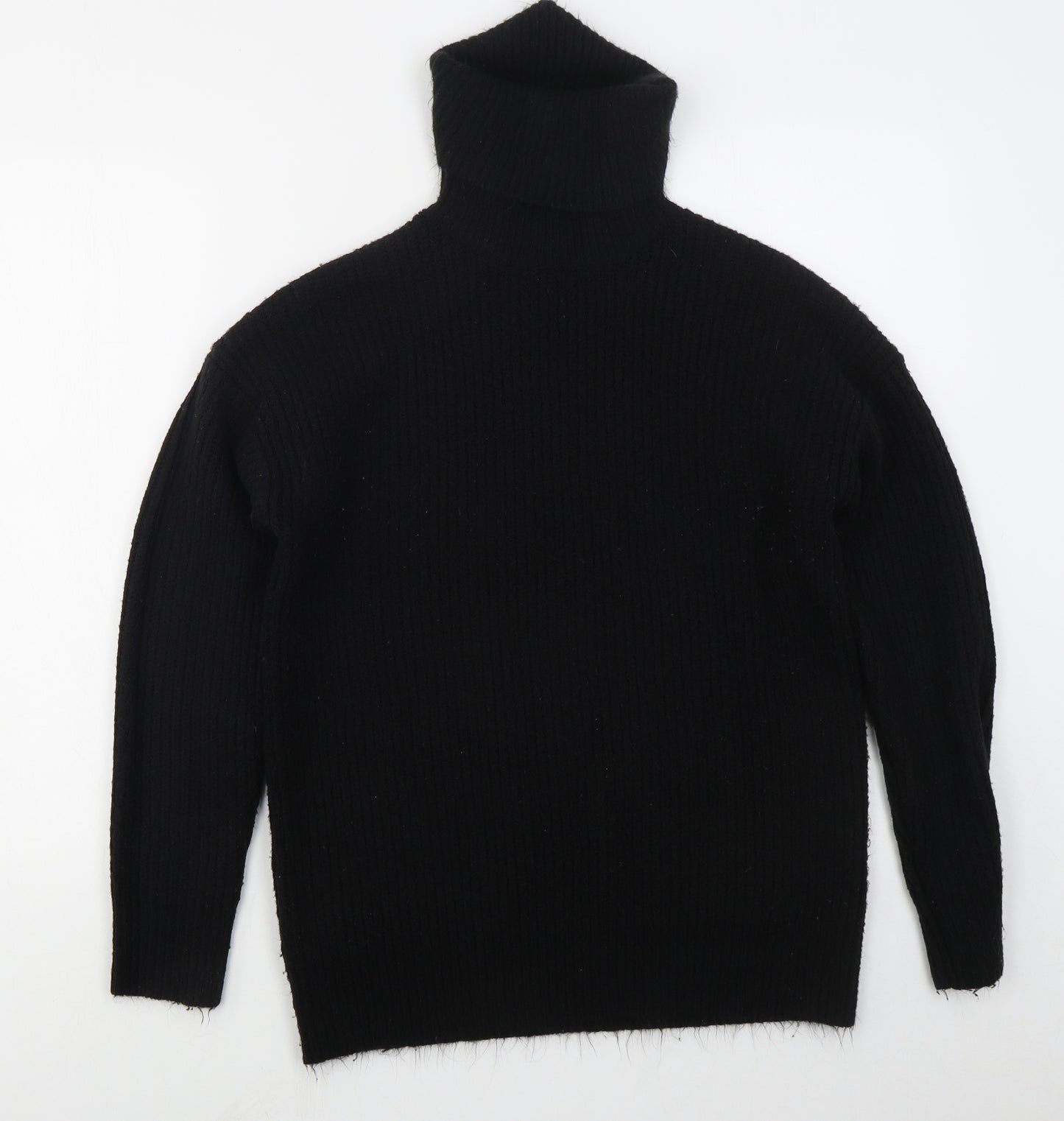 New Look Womens Black Roll Neck  Acrylic Pullover Jumper Size S