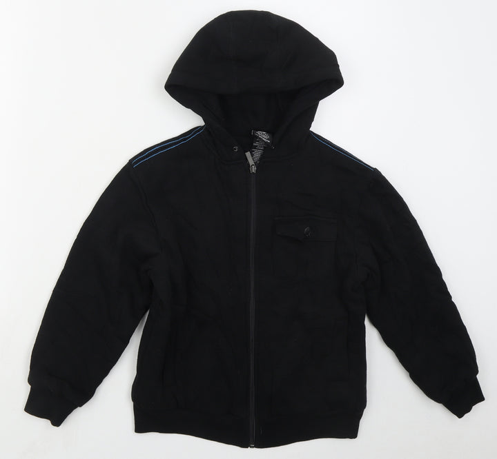 Shaun White Boys Black  Cotton Full Zip Hoodie Size S  Zip