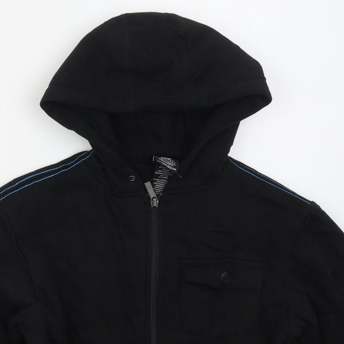Shaun White Boys Black  Cotton Full Zip Hoodie Size S  Zip