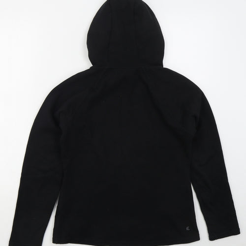 Kyodan Womens Black  Cotton Pullover Hoodie Size S  Pullover