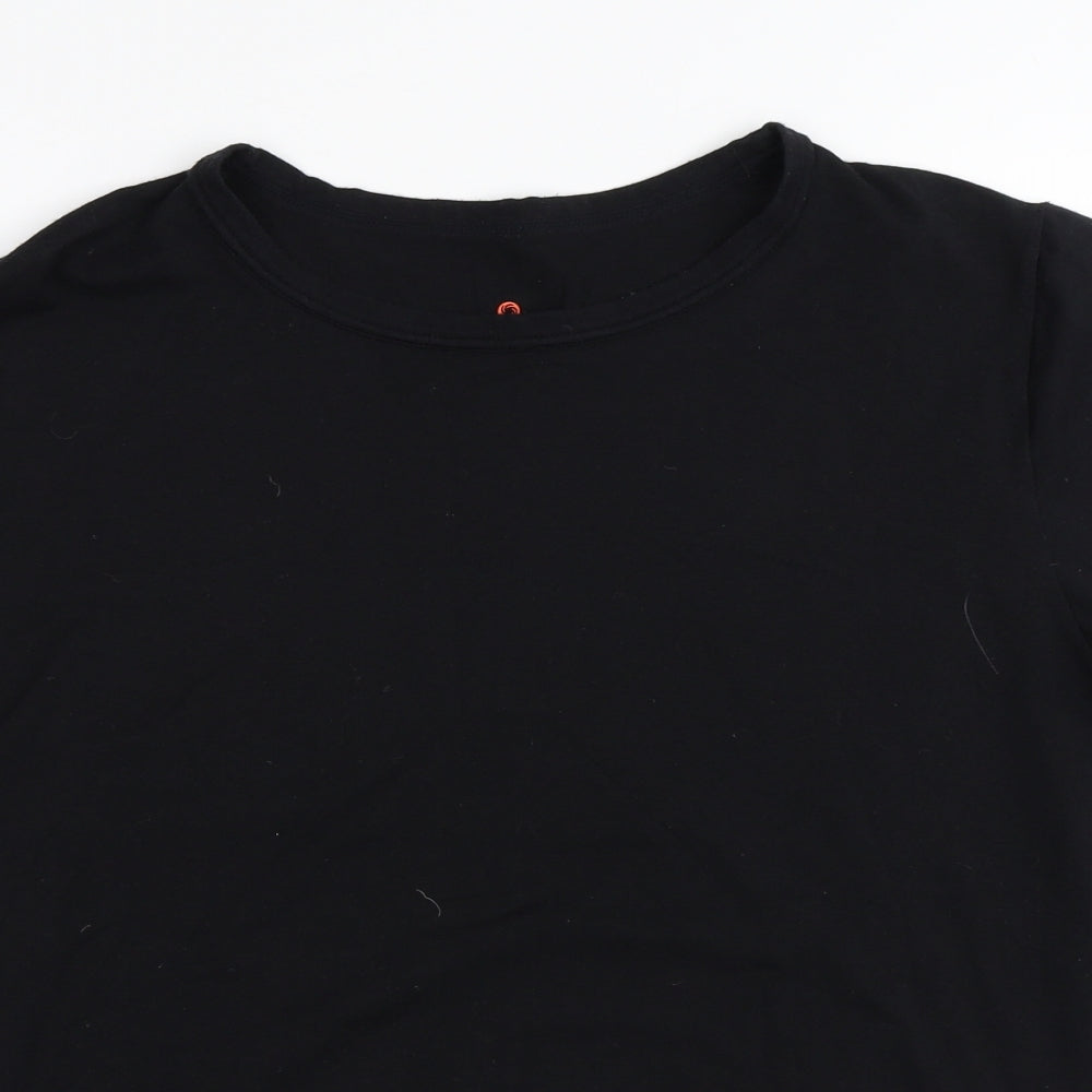Thermo Layer Mens Black  Polyester  T-Shirt Size S Crew Neck