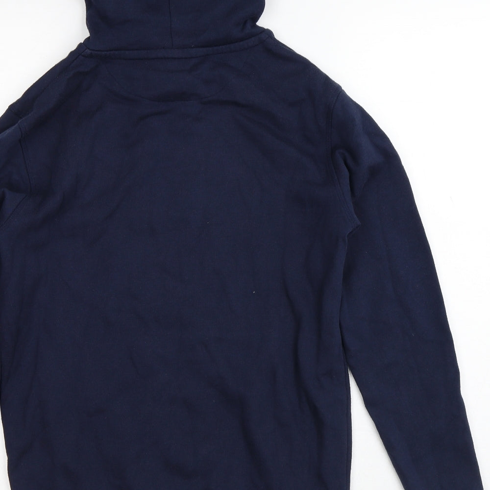 Dunnes Stores Mens Blue  Cotton Pullover Hoodie Size XS
