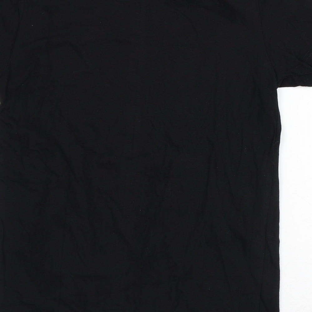 DC Mens Black  Cotton  T-Shirt Size S Crew Neck  - Justice League Flash