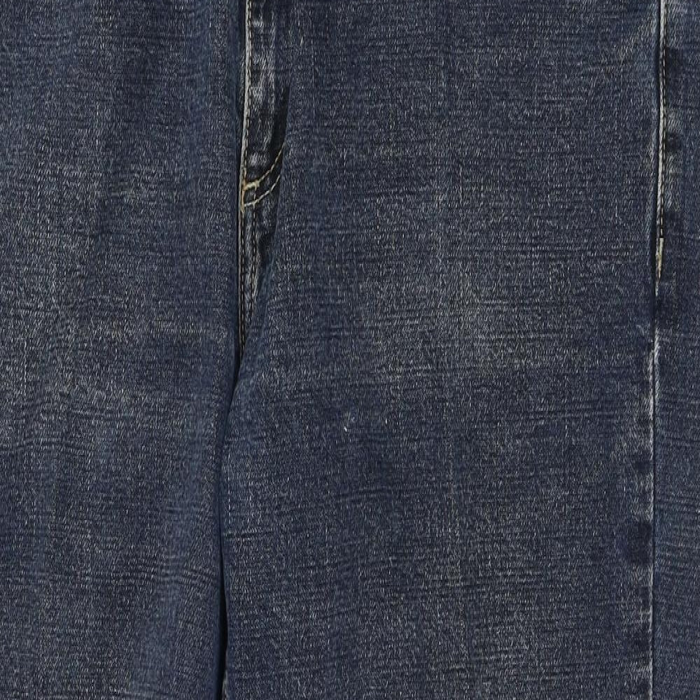 Farah Mens Blue  Cotton Straight Jeans Size 36 in L28 in Regular