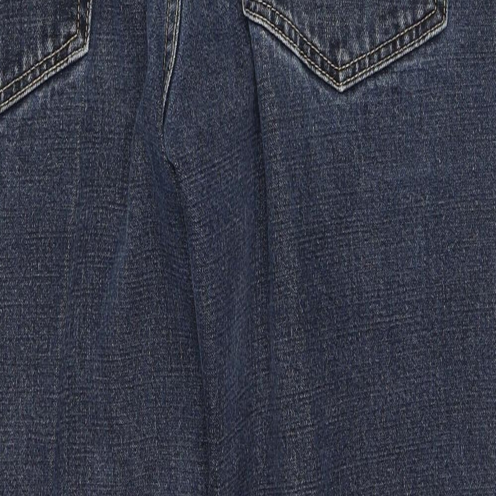 Farah Mens Blue  Cotton Straight Jeans Size 36 in L28 in Regular