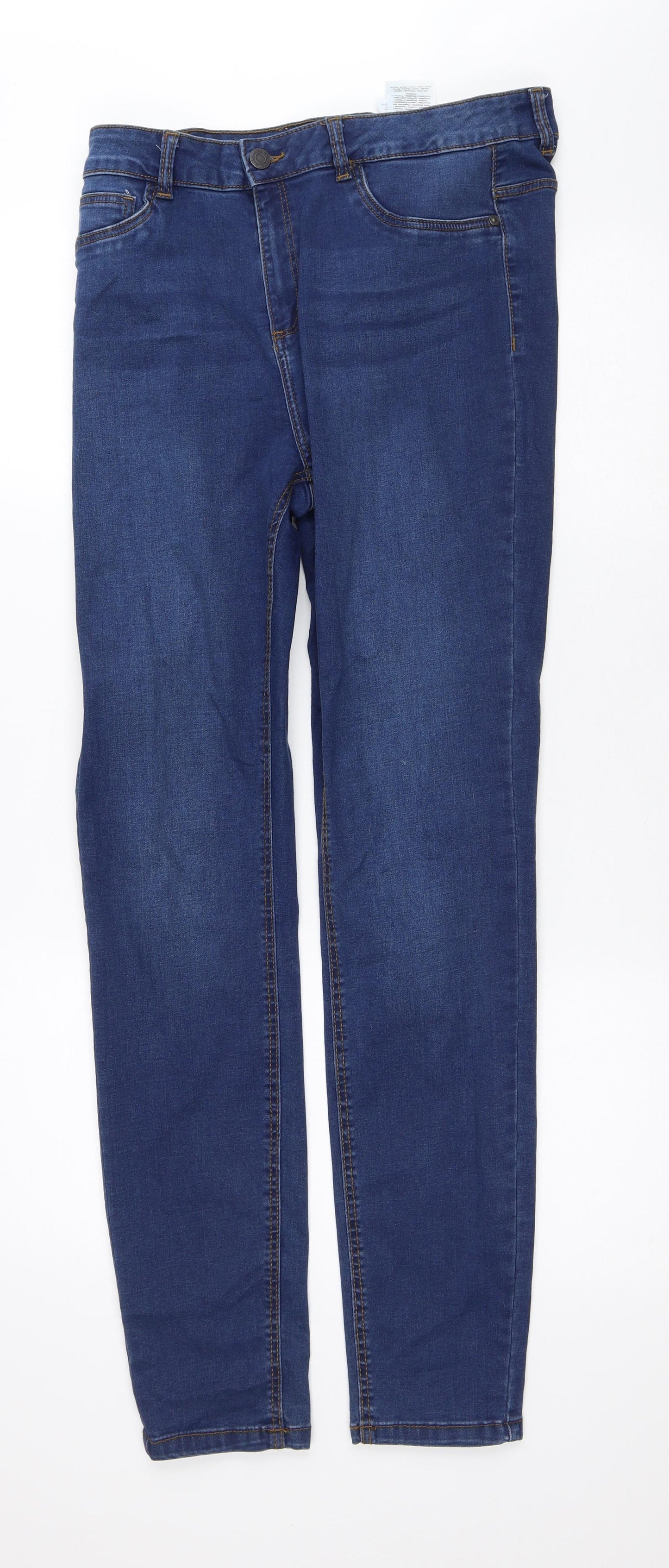 Noisy may Mens Blue  Cotton Tapered Jeans Size 34 in L32 in Regular