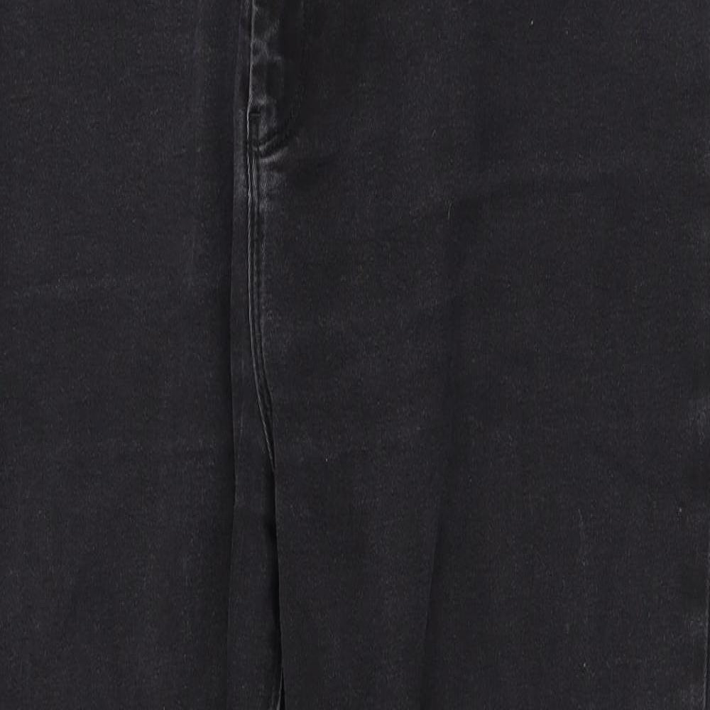 ASOS Womens Black  Cotton Tapered Jeans Size 18 L32 in Regular