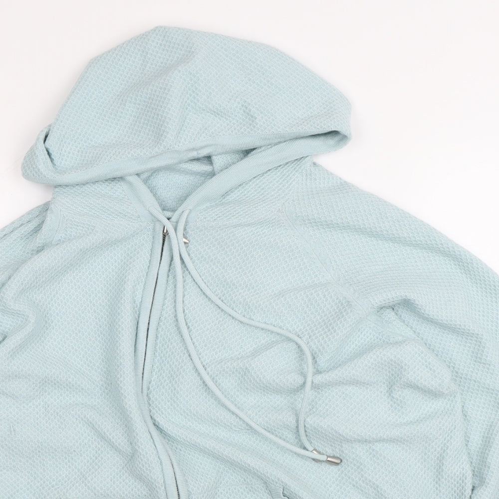 Marks and Spencer Womens Blue  Polyamide Full Zip Hoodie Size L