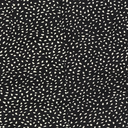 SheIn Womens Black Geometric Polyester A-Line Skirt Size M