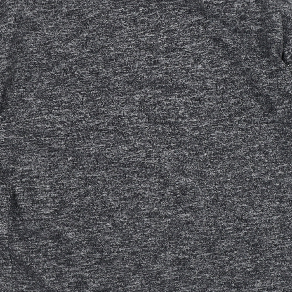Zara Womens Grey  Cotton Pullover Sweatshirt Size S