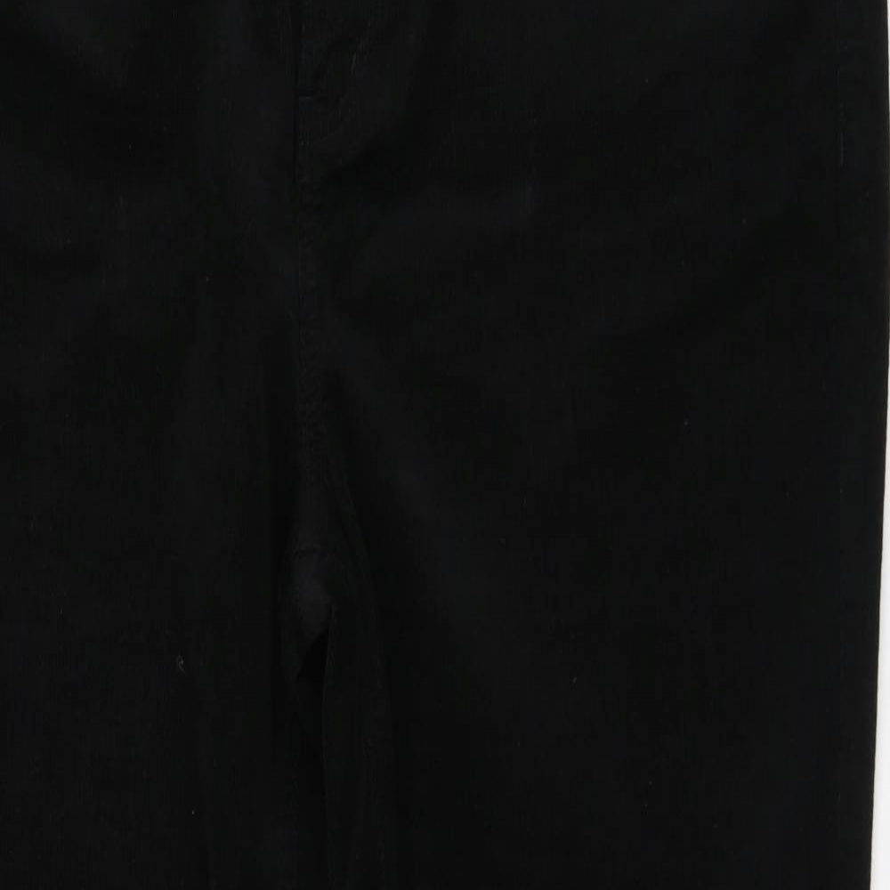 Marks and Spencer Womens Black  Cotton Tapered Jeans Size 22 L31 in Regular