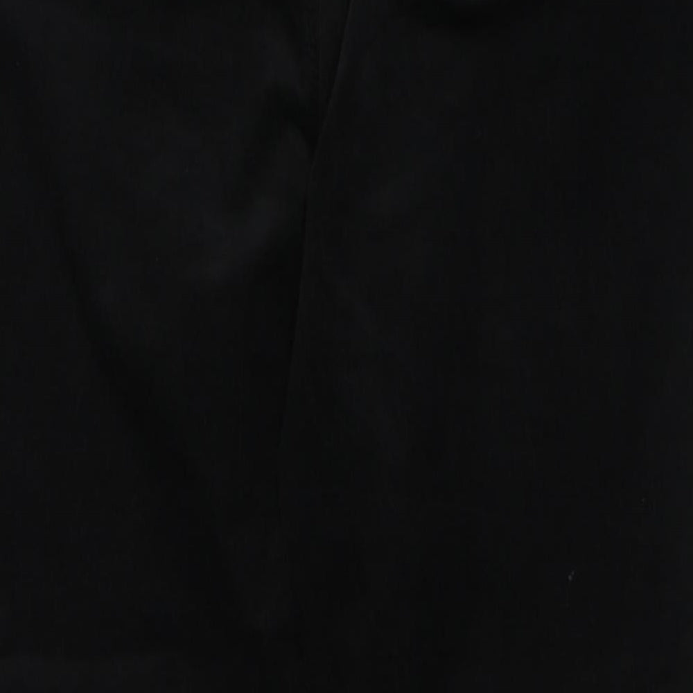 Marks and Spencer Womens Black  Cotton Tapered Jeans Size 22 L31 in Regular