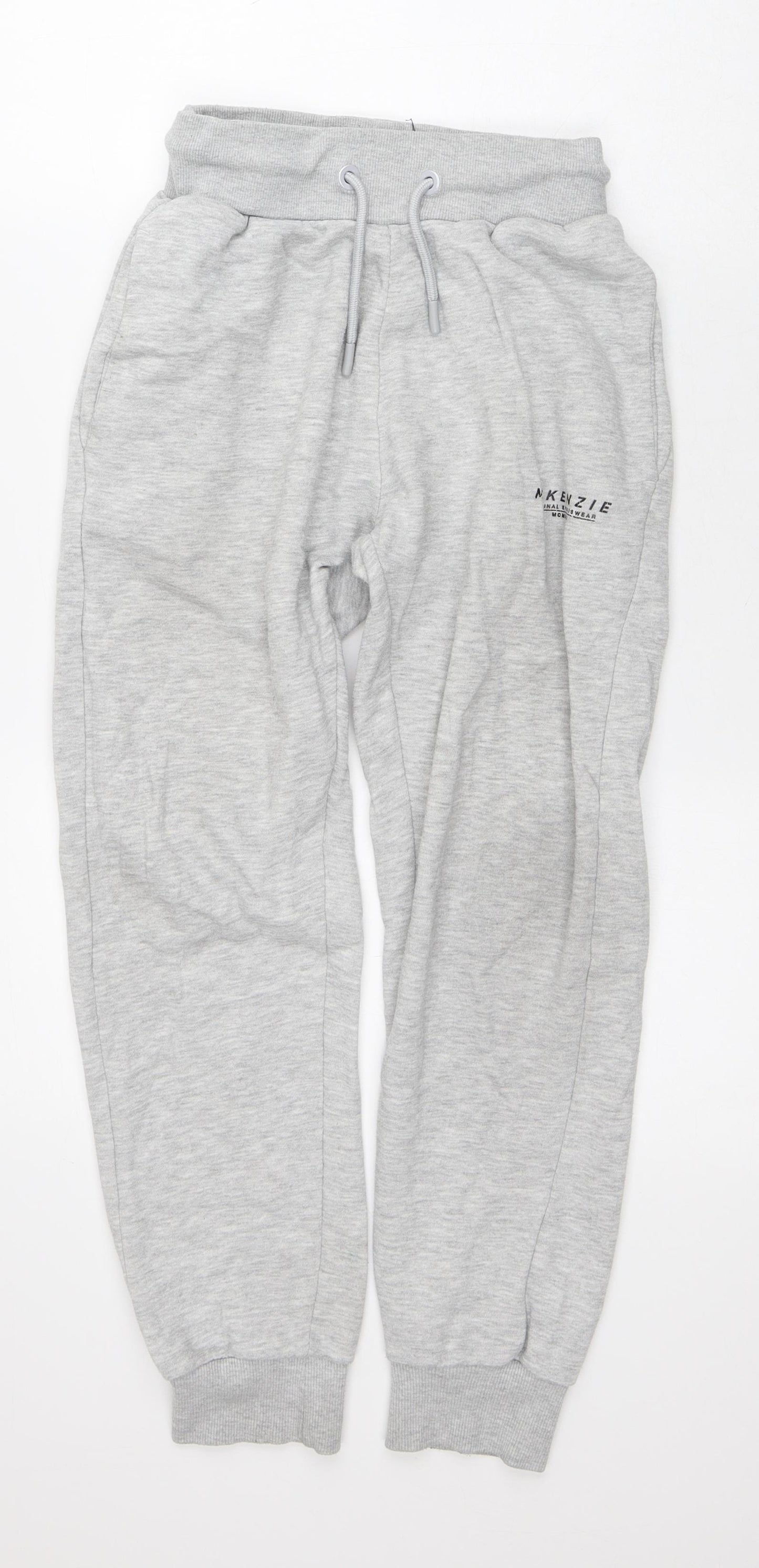 McKenzie Mens Grey  Polyester Sweatpants Trousers Size S L25 in Regular