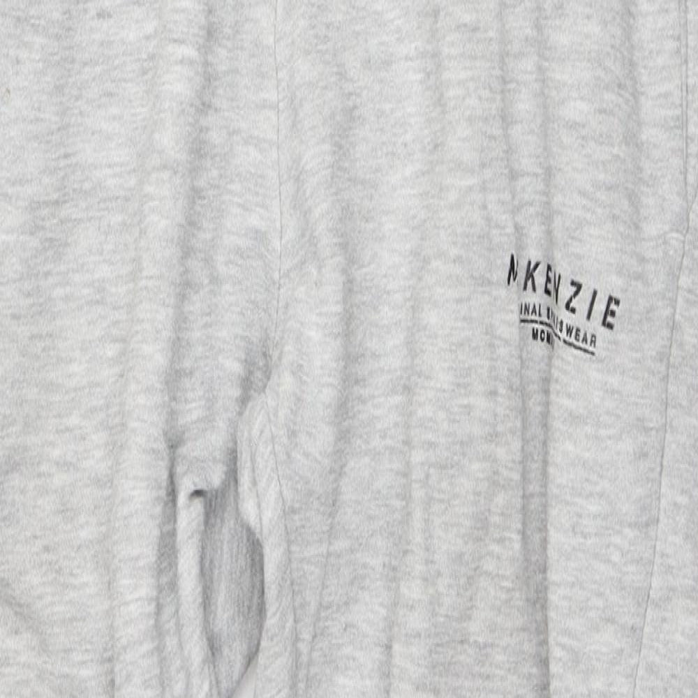 McKenzie Mens Grey  Polyester Sweatpants Trousers Size S L25 in Regular