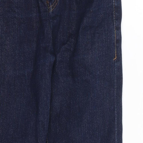 NEXT Boys Blue  Cotton Skinny Jeans Size 9 Months L22 in Regular Zip