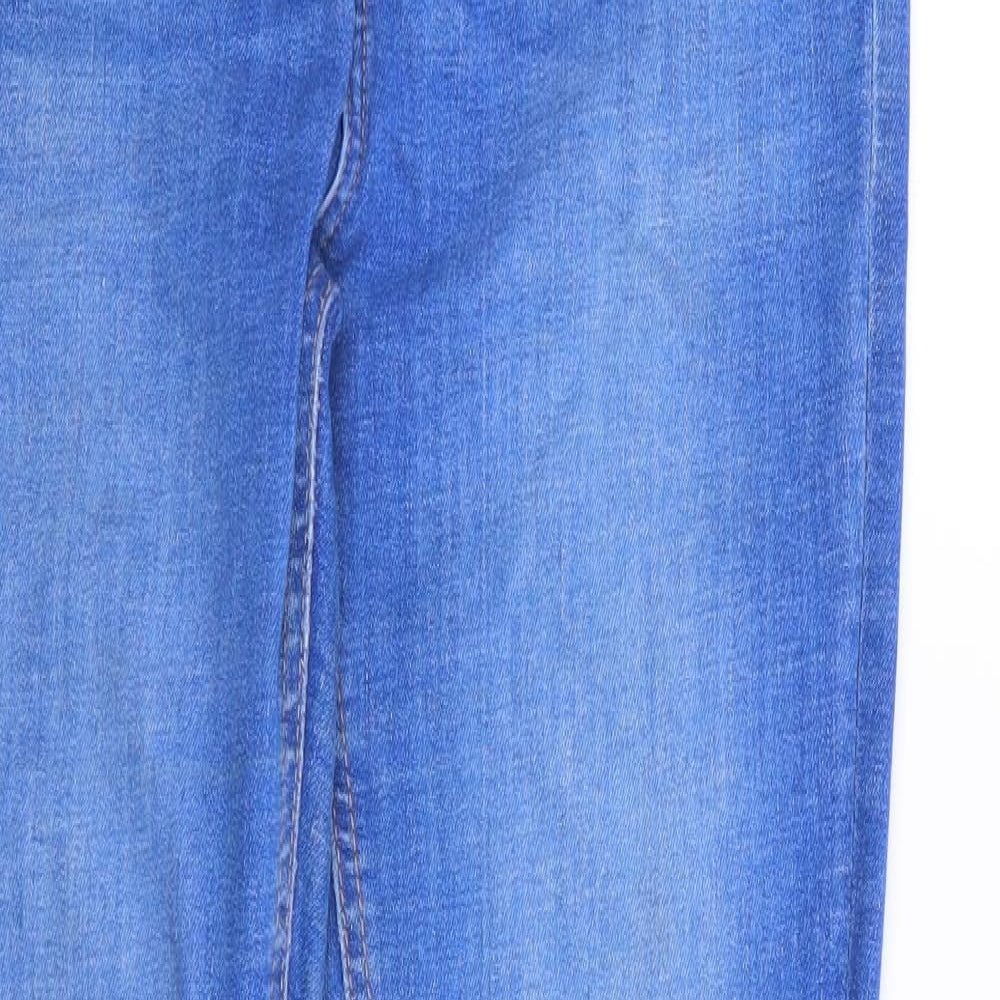 Primark Womens Blue  Cotton Skinny Jeans Size 12 L28 in Regular Zip