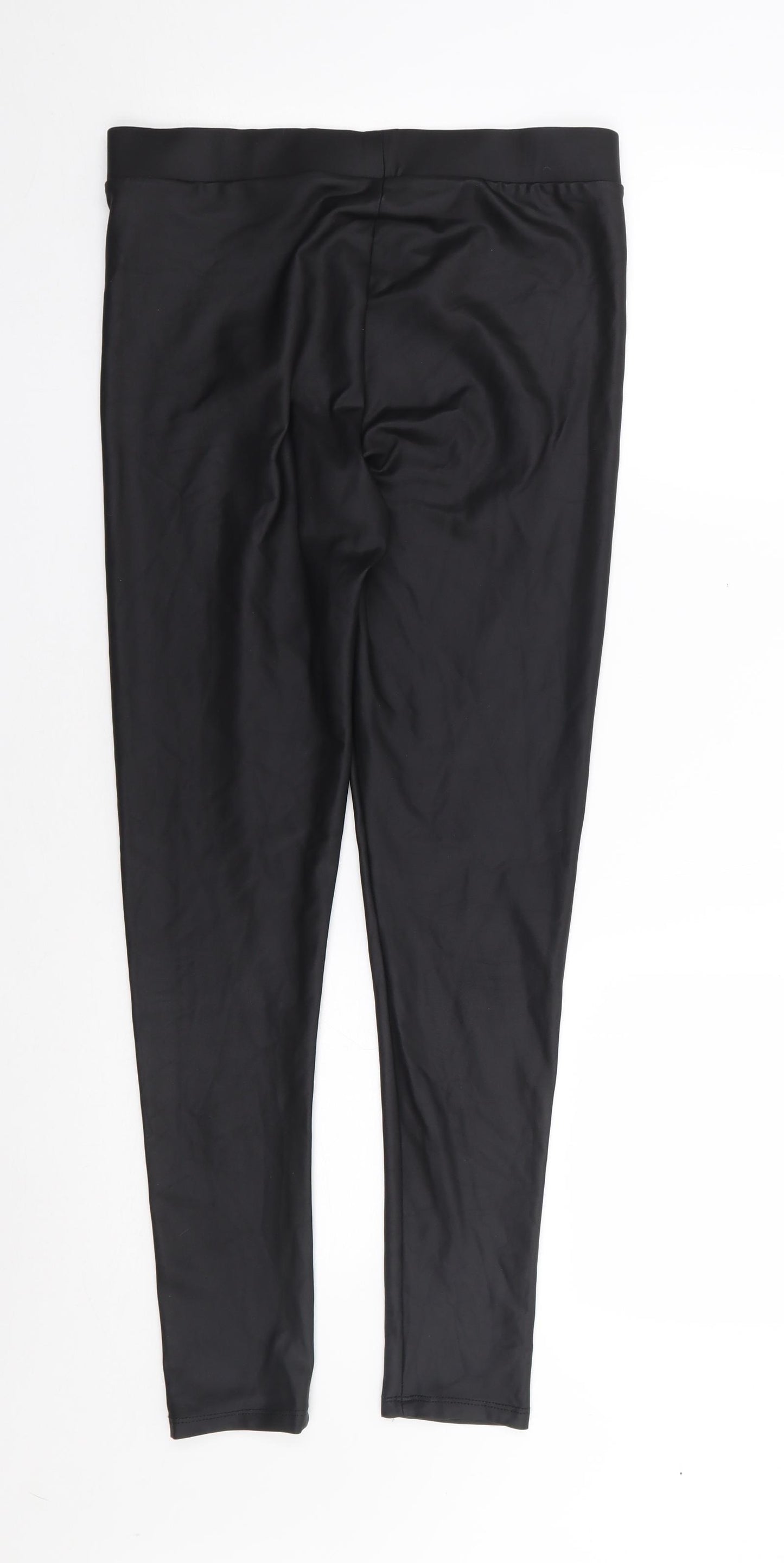 Primark Womens Black  Polyester Chino Leggings Size S L27 in