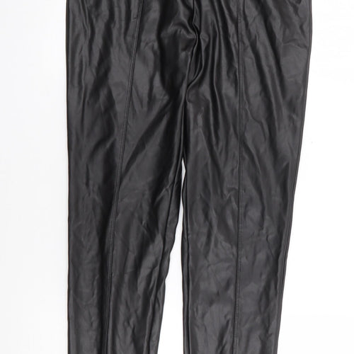 Primark Womens Black  Polyester Trousers  Size XS L28 in Regular