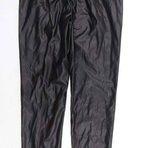 Primark Womens Black  Polyester Trousers  Size XS L28 in Regular