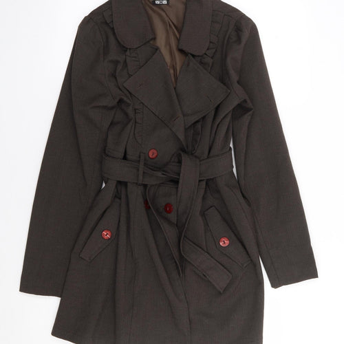 VOV Womens Brown   Jacket Coat Size M  Button