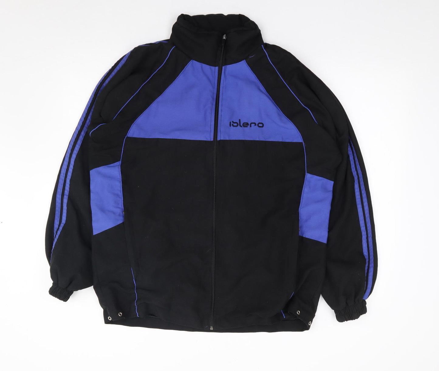 Iblero Mens Black   Jacket Coatigan Size L  Zip