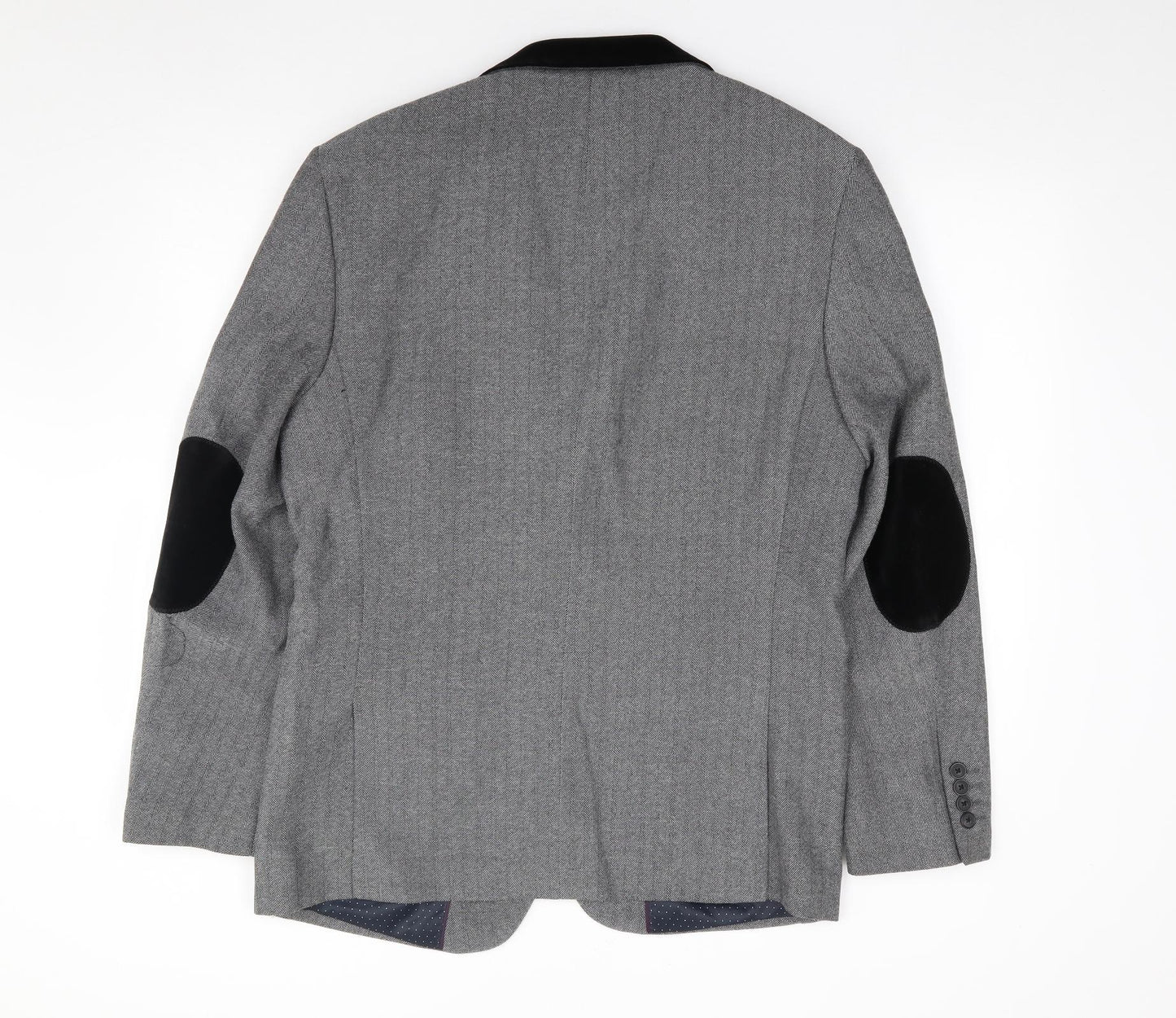 Tokyo Laundry Co Mens Grey  Polyester Jacket Suit Jacket Size 42