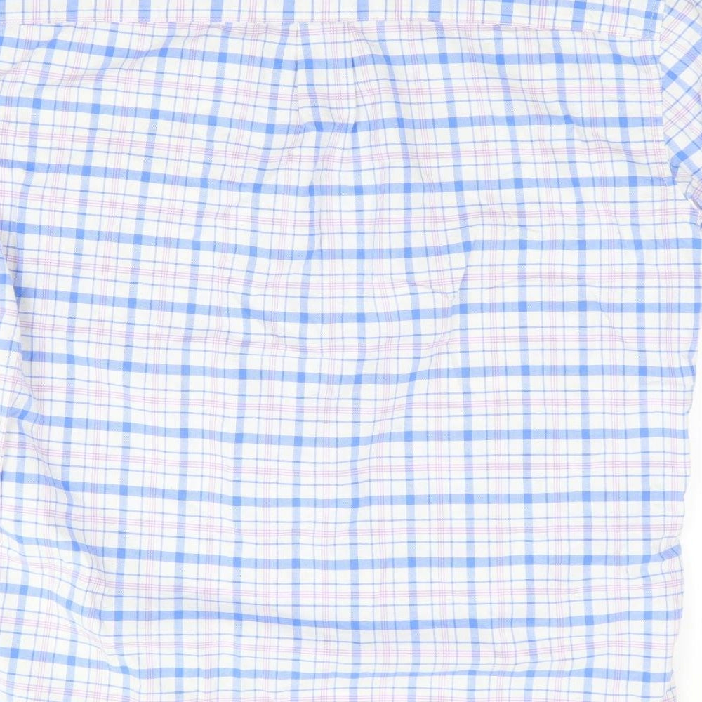 Gap  Mens Multicoloured Plaid Cotton  Button-Up Size M Collared Button