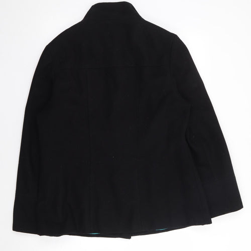 Evand  Womens Black   Jacket Coat Size 16  Button