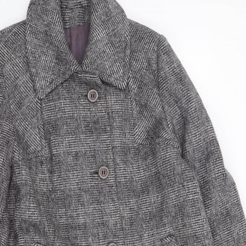 La Petite Womens Grey   Jacket Blazer Size S  Button