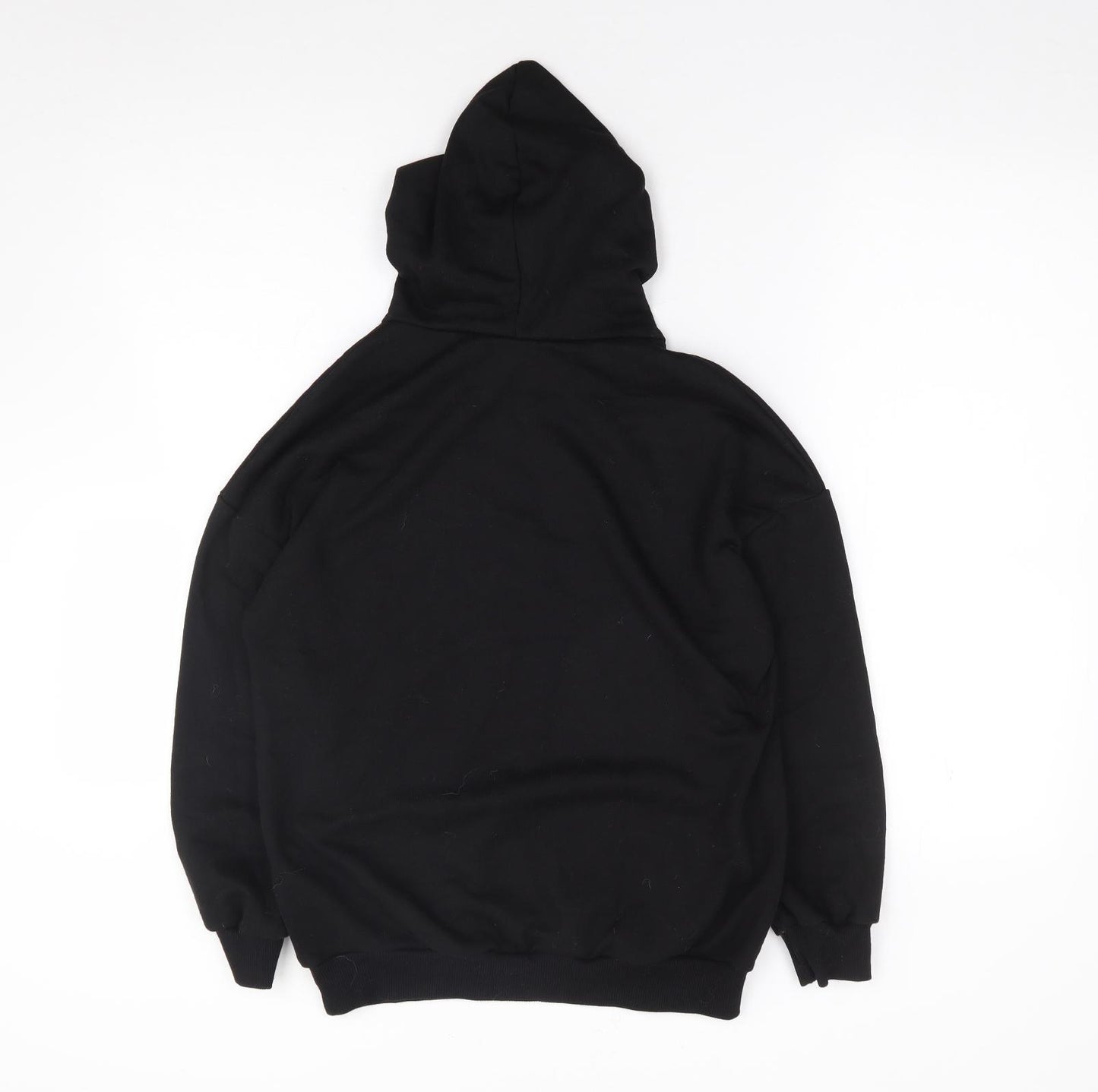 Shein  Girls Black  100% Cotton Pullover Hoodie Size 10 Years  Pullover
