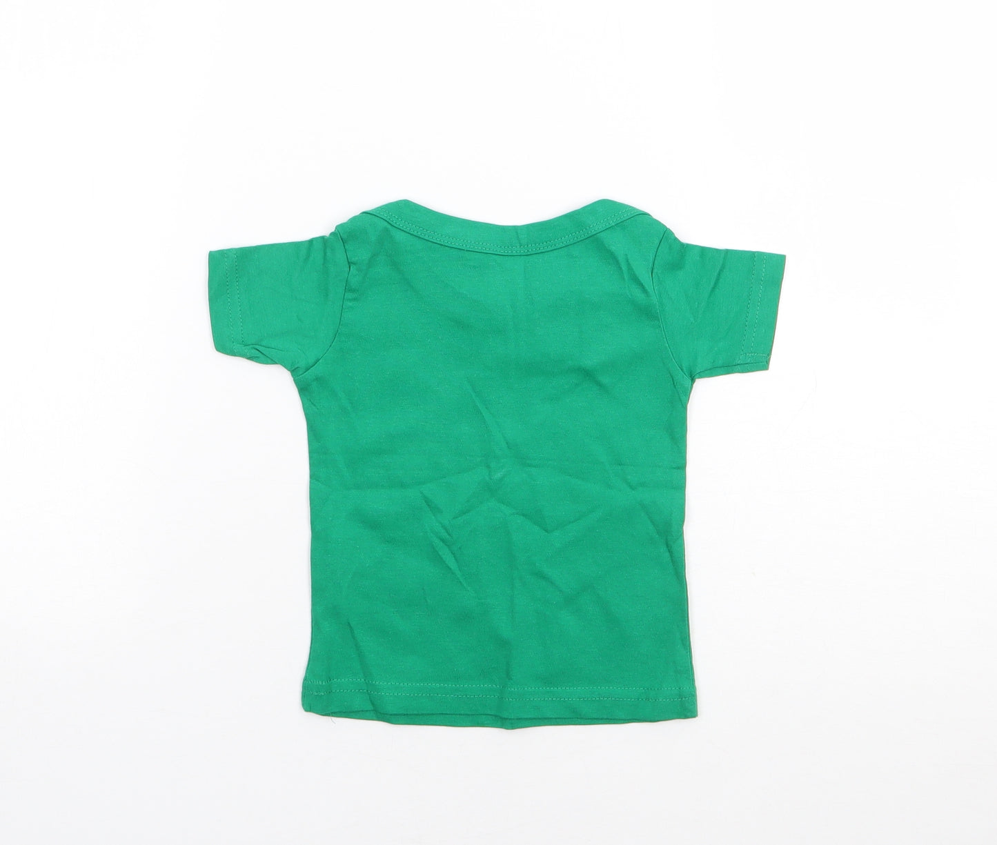 O'Neills Boys Green  100% Cotton Jersey T-Shirt Size 12-18 Months Crew Neck Pullover - Ireland