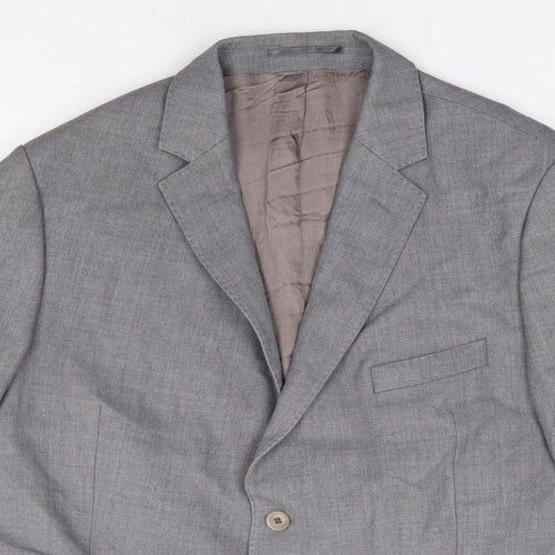 Jar Bone Mens Grey  Wool Jacket Suit Jacket Size 42