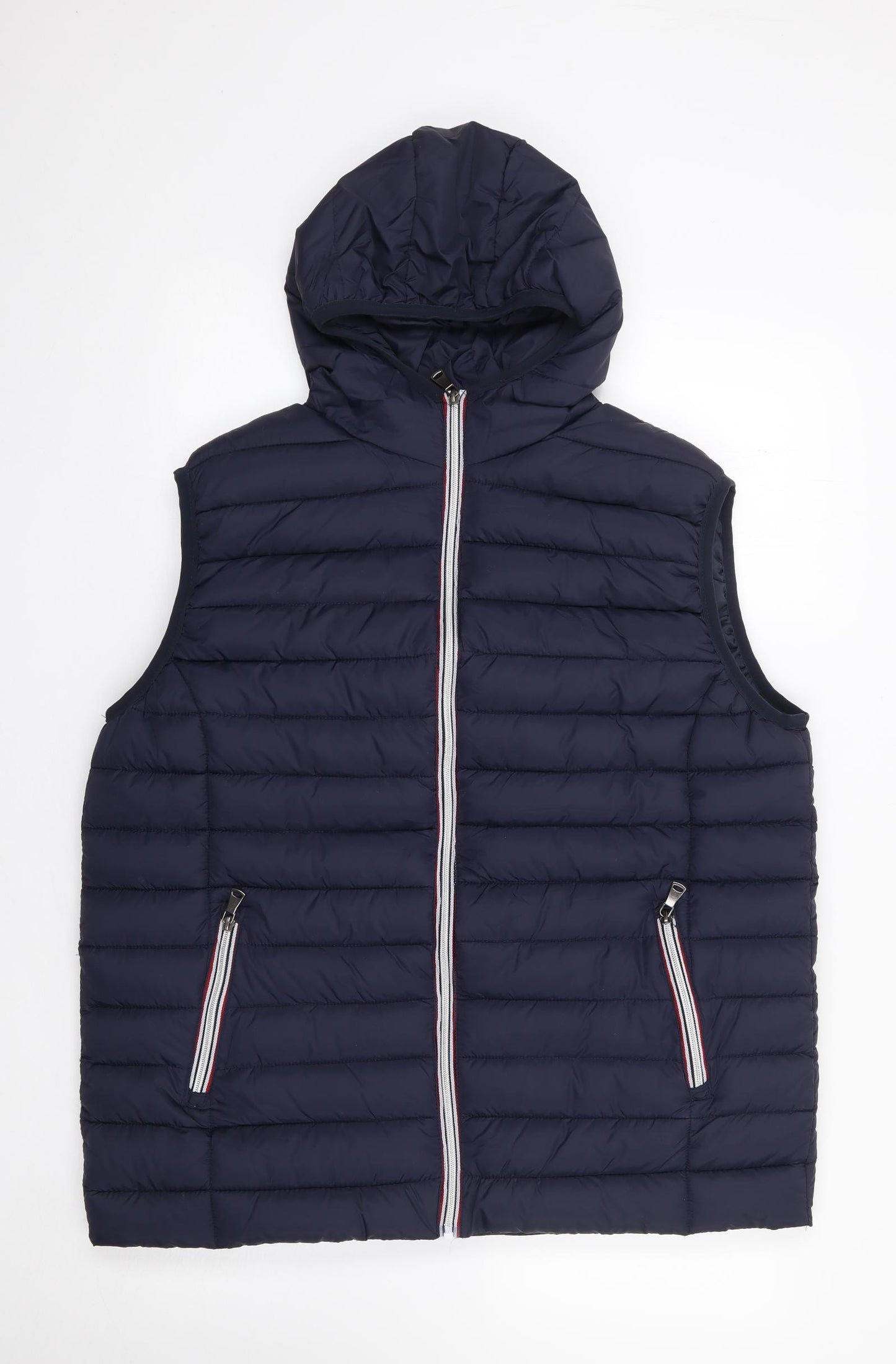 Max Men Collection Mens Blue   Gilet Coat Size 2XL  Zip