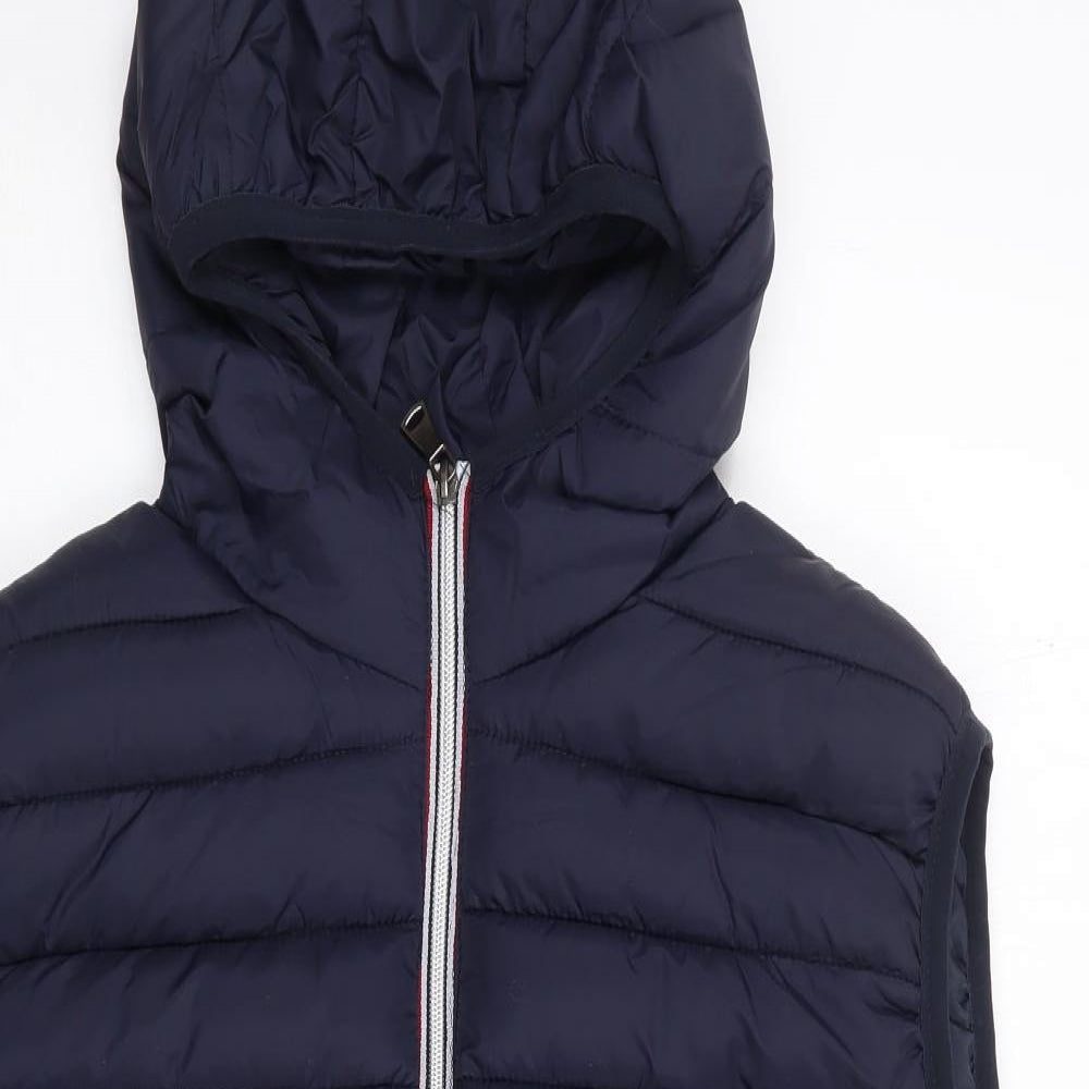 Max Men Collection Mens Blue   Gilet Coat Size 2XL  Zip