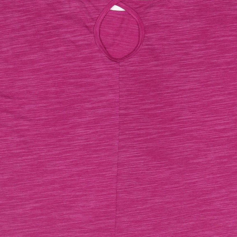 Matalan Womens Purple  Polyester Jersey T-Shirt Size XL Round Neck Pullover