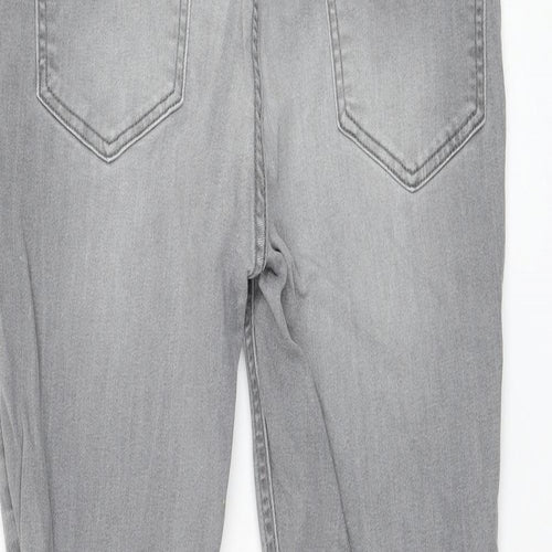 Bucks Couture Womens Grey  Cotton Skinny Jeans Size 34 in L27 in Regular Zip