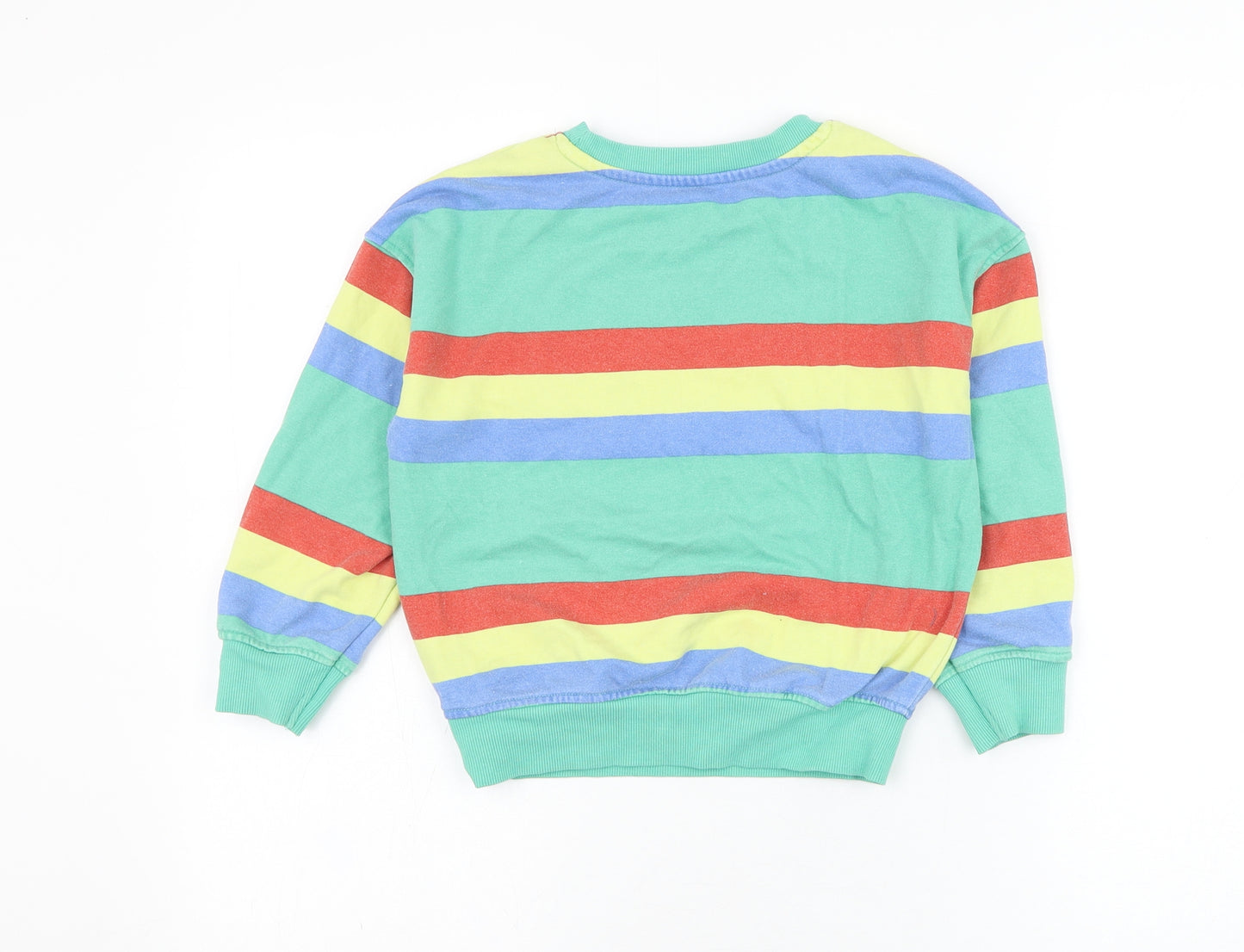 Primark Boys Green Striped Cotton Pullover Sweatshirt Size 4-5 Years  Pullover - Tokyo